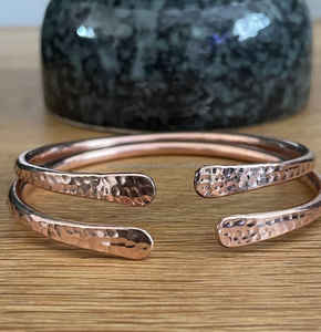 Brazaletes de cobre Nueva llegada 2024 Pulsera de cobre hecha a mano Brazalete de cobre sólido puro al mejor precio - Product Image 4