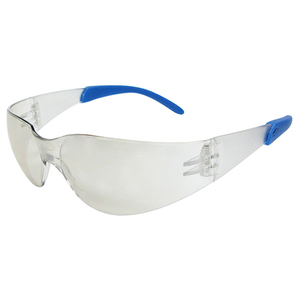Lunettes de sécurité ANSI Z87.1 / CE EN166 avec verre en polycarbonate transparent d’une seule pièce et branches souples en TPR - Product Image 1