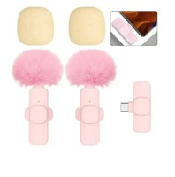 Microphone Lavalier sans fil à réduction de bruit, micro à clipser pour téléphone, ordinateur, diffusion en direct, enregistrement d'interviews