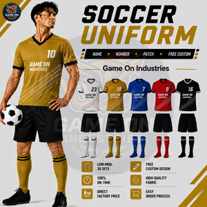 ชุดเสื้อฟุตบอลแบบซับลิเมชั่นสั่งทำพิเศษ คุณภาพพรีเมียม ผ้าระบายอากาศ พิมพ์โลโก้ ชื่อ และหมายเลขทีมได้ แม้จะมีขั้นต่ำในการสั่งซื้อน้อย - Product Image 3