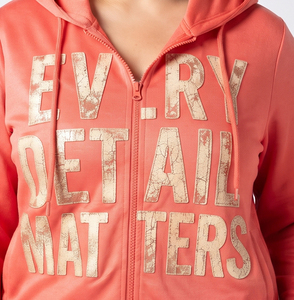 Heavyweight Printed Polyester Tracksuit Women Jogger Zipper Hoodie Sublimation Sweatpants Set <b>Ladies</b> - Product Image 3