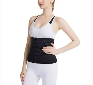 Ceinture amincissante noire pour femme, maintien ferme, respirante, avec fermeture à agrafes pour usage quotidien - Product Image 6