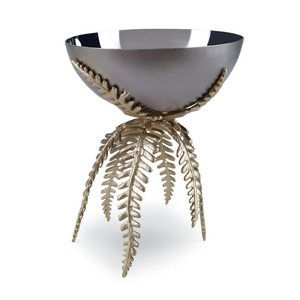 Juego de Tazones para Servir de Acero Inoxidable, Estética Viral, Sostenible, Hecho a Mano, Apto para Lavavajillas, Diseño Floral Dorado de Lujo para Instagram - Product Image 2