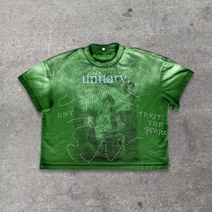 Camiseta Personalizada para Hombre, Talla Grande, 100% Algodón, Tela Gruesa, Diseño con Parches, 260 g/m², Estilo Urbano, Lavado DTG - Product Image 3