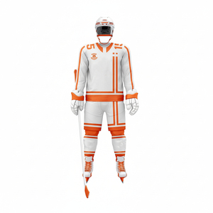 Ensembles d'uniformes de hockey sur glace en polyester respirant de qualité supérieure avec couleur et logo personnalisés, unisexe adulte, service OEM - Product Image 1