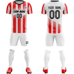 Tenue de football professionnelle pour les matchs et l'entraînement, maillot respirant, short, usine à service complet - Product Image 6