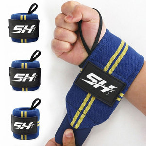 สายรัดข้อมือปรับได้ ผ้าฝ้าย 100% กันลื่น พิมพ์โลโก้ได้ สำหรับยกน้ำหนัก อุปกรณ์ฟิตเนส และอุปกรณ์กีฬา - Product Image 6