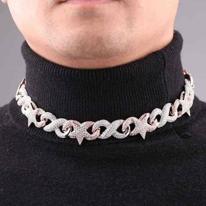 Cadena de Hip Hop con Diamantes de Moissanita, Joyería de Moda Contemporánea para Hombres y Mujeres, Ideal para Fiestas - Product Image 2
