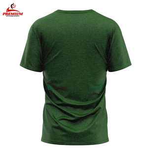 T-shirt pour homme en coton 100% personnalisable, couleur unie, broderie personnalisée, manches courtes, col rond tricoté, vêtements de sport et d'entraînement - Product Image 2