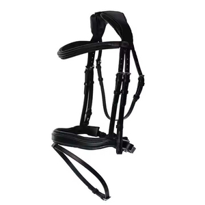 Bridon d'équitation en cuir de haute qualité pour l'extérieur, personnalisation acceptée, haltères en cuir pour chevaux - Product Image 2