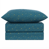 Parure de lit Stars et 2 taies d'oreiller, motif floral classique, 100% coton, 150 fils/cm², qualité A, toutes saisons