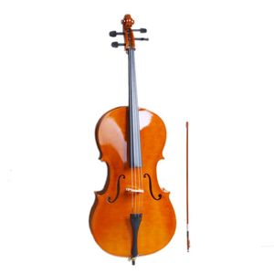 Housse de violoncelle 4/4 en fibre de carbone et bois avec archet, colophane et chevalet naturel (Ancien Code 50824597) - Product Image 2