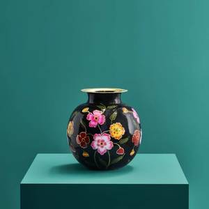 Contemporary Handmade Metal Tabletop Vases <b>Set</b> of 3 <b>Artistic</b> Finish Decorative Home Accent - Product Image 3