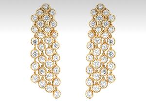 Boucles d'oreilles modernes de luxe en plaqué or 14 carats avec diamants certifiés IGI 4,50 ct-Nouvelle arrivée pour mariages, fêtes et cadeaux - Product Image 3