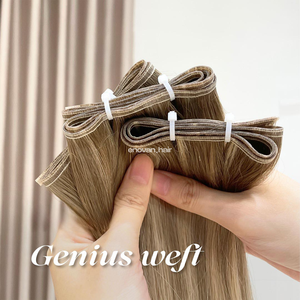 Cheveux vierges vietnamiens de qualité supérieure, tissage GENIUS, fabriqués selon la technique slavie, pour les marchés de gros d'extensions capillaires - Product Image 6