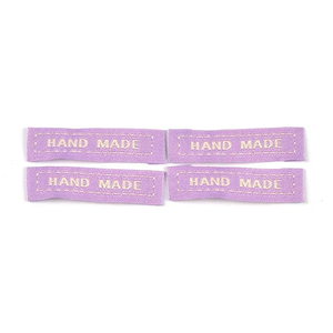 High Density Custom Brand <b>Name</b> Logo and Size End Folded Garment Textile Neck Woven Tags <b>Labels</b> for Clothing - Product Image 4