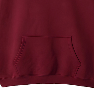 Sweat-shirt à capuche unisexe surdimensionné personnalisé, pull-over uni avec poche, coupe décontractée - Product Image 3