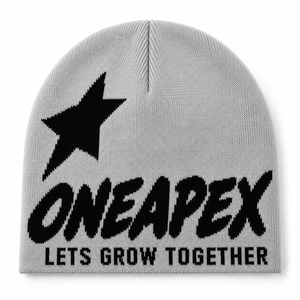 Grey Black Graphic Knit Beanie Hat Custom Logo Lets Grow Together Ribbed <b>Winter</b> <b>Cap</b> Unisex Streetwear Fashion Headwear Wholesale - Product Image 6