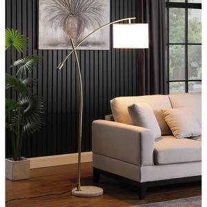 Lámpara de Pie Metálica Minimalista y Delgada con Base Redonda Estable para Lectura y Decoración - Product Image 5