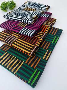 Tissu en coton imprimé africain multicolore Maputo de haute qualité à motifs vibrants pour vêtements, sacs, robes et accessoires - Product Image 4