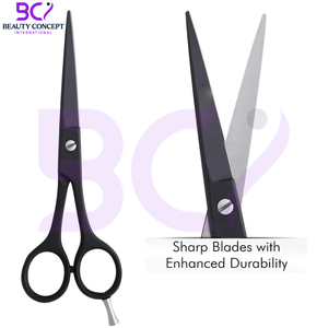 Ciseaux de barbier ultra-polissés, ultra-affûtés, à bord plat, haute durabilité, pour des coupes lisses et nettes - Best Seller - Product Image 5