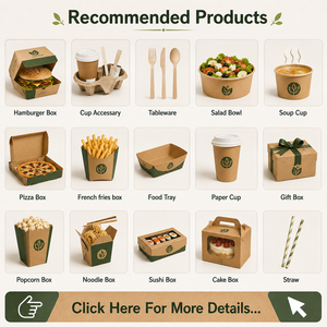 Caja para Churros Biodegradable y Ecológica con Logotipo Personalizado, Soporte para Salsa y Cubiertos Desechables para Llevar - Product Image 6