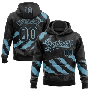 Wholesale OMMIZ INDUSTRY Custom Stitched <b>Thunder</b> Blue White-Old Gold 3D Splash Grunge Art Sports Pullover Sweatshirt Hoodie - Product Image 3