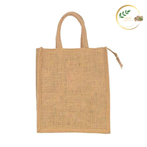 Bolsa de Compras de Yute Laminado de Primera Calidad con Asas de Algodón Cómodas para el Transporte - Product Image 5