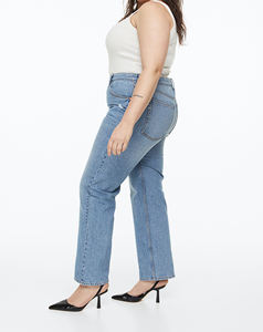 กางเกงยีนส์ผ้ายืดสำหรับผู้หญิงขายส่ง กางเกงยีนส์ทรงสกินนี่ กางเกงยีนส์ผู้หญิงแบบหลวมๆ ทรงแบ็กกี้ ล้างสีแล้ว - Product Image 2