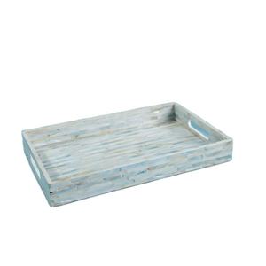 Fait de nacre restauration plateau de service en gros forme personnalisée en bois hôtel ware restaurant dessert bonbons plateau - Product Image 1