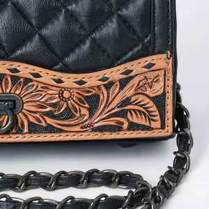Bolso de cadena con herramientas bohemio de estilo occidental de alta calidad, bolso de mano tallado a mano, bolso de mano con estilo vaquero - Product Image 5
