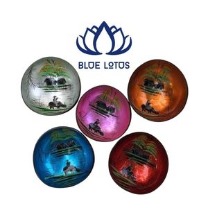 MÁS VENDIDO Tazón de Coco con Mosaico de Perlas Hecho a Mano en Vietnam, Ecológico, Diseño Clásico, Apto para Lavavajillas, para Decoración del Hogar - Product Image 1