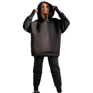 Conjunto Deportivo Premium para Mujer, Sudadera con Capucha y Pantalones Jogger de Felpa Francesa, Logotipo Personalizado, Fabricante de Ropa al por Mayor OEM ODM - Product Image 4