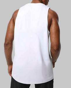 Entrenamiento gimnasio Fitness baloncesto Tank Top hombres deportes tanque entrenamiento correr secado rápido hombres transpirable algodón tanque - Product Image 3
