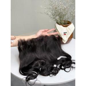 ผมเวียดนามแท้แบบ HD Undetectable 13x4 Frontal  แบบตรงธรรมชาติ สีดำ  ขายส่ง - Product Image 6