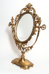 Contemporary Brass Framed Irregular Wall <b>Mirror</b> Set Decorative <b>Gold</b> <b>Circular</b> Design for Living Room Bedroom Home Interior - Product Image 2