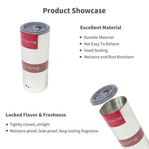 Контейнер для хранения из оловянной жести, изготовленный на заказ, цилиндрическая маленькая упаковочная металлическая коробка, герметичная банка, индийская жестяная банка для специй - Product Image 5