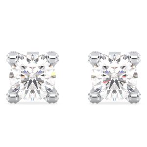 REYES High Quality 925 Sterling <b>Silver</b> Moissanite <b>Stud</b> <b>Earrings</b> <b>For</b> <b>Women</b> Wholesale Wedding Anniversary Gift Fine Jewelry - Product Image 2