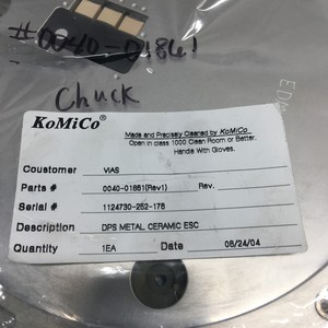 AMAT 0040-01861 Chuck, DPS Metal Ceramic ESC, 149420 - Equipo y Piezas de Semiconductores de Confianza de Global Legacy - Product Image 4