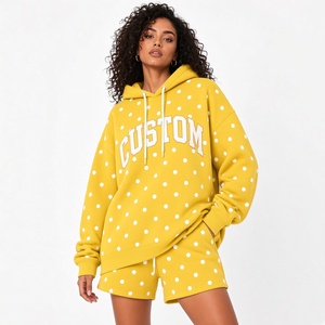 Sweat-shirt unisexe pour femme, 100% coton molletonné, motif uni, saison hiver, prix bas, sweat-shirt et short très demandés - Product Image 2