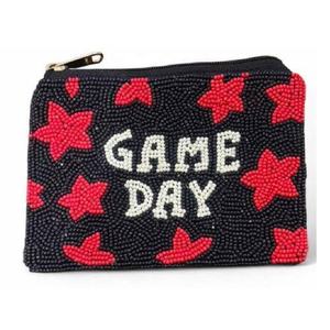 Nouvel Arrivage Porte-monnaie Perlé à Lettres Thème Jour de Match pour Femme, Petite Pochette à Monnaie avec Fermeture Éclair Supérieure, Pochette Multi-fonctions pour Clés, Argent, Cartes et Maquillage, Cadeau - Product Image 4