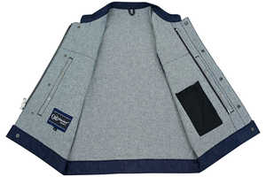 เสื้อกั๊กยีนส์สำหรับขี่มอเตอร์ไซค์สำหรับผู้ชาย Chopper - Product Image 4