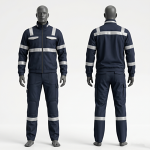 Conjunto de Uniforme de Seguridad de Primera Calidad, 220 GSM, Polialgodón Ripstop, Camuflaje Desértico, Bordado Personalizado, Logotipo Impreso por Transferencia de Calor - Product Image 4