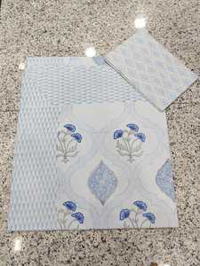 Ensemble de draps en coton imprimé à la main avec housses d'oreiller, literie florale traditionnelle indienne, textile de décoration intérieure, vente en gros B2B - Product Image 2