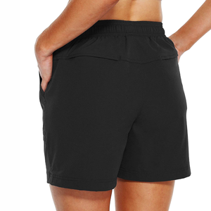 Solid Low MOQ Women Cotton Shorts <b>Drawstring</b> Closure Relaxed Fit Casual Summer Shorts Side Pockets - Product Image 5