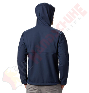 เสื้อแจ็คเก็ตซอฟต์เชลล์ลายพรางสำหรับผู้ชาย เป็นมิตรกับสิ่งแวดล้อม น้ำหนักเบา กันน้ำ ระบายอากาศ กันลม ผลิตจากโพลีเอสเตอร์/ไนลอน มีฮู้ด เหมาะสำหรับทุกฤดู - Product Image 2