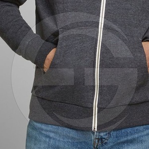 Men's Autumn Pullover Hoodie O-Neck Breathable <b>Quick</b> Dry Eco-Friendly Embroidered Solid Minimalist Knitted Cotton/Bamboo Fiber - Product Image 3