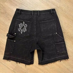 Shorts en jean 100 % coton biologique écologiques pour hommes, coupe décontractée, vente en gros, fabricant de marques privées - Product Image 2