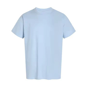 T-shirt à manches courtes pour homme, col rond, 100% coton, tricoté, uni, couleur unie, coupe classique, style décontracté - Product Image 2