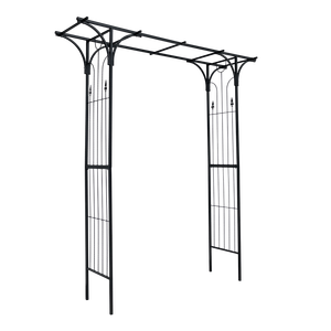 Arco da Giardino in Metallo Nero, Pergola per Piante Rampicanti, Gazebo per Matrimoni ed Eventi, Pergola e Padiglione - Product Image 3
